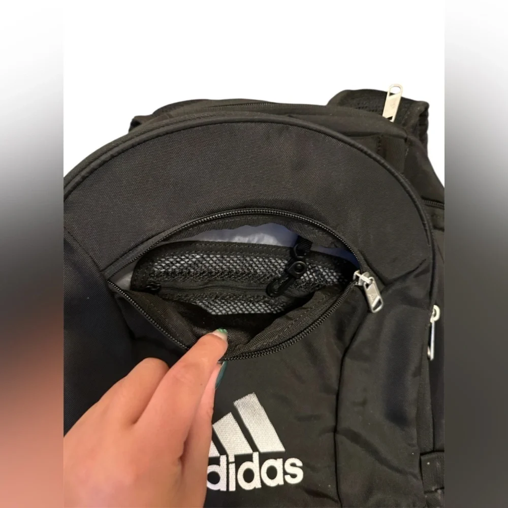 Adidas Men's Backpack in Black with White Logo